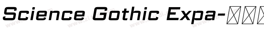 Science Gothic Expa字体转换